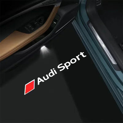 2PCS Led Car Door logo Welcome Light For Audi A4 B5 B6 B7 B8 B9 A1 A3 8V 8P 8L A6 C7 A5 A7 A8 Q3 Q5 Q7 TT S3 S6 Sline Quattro