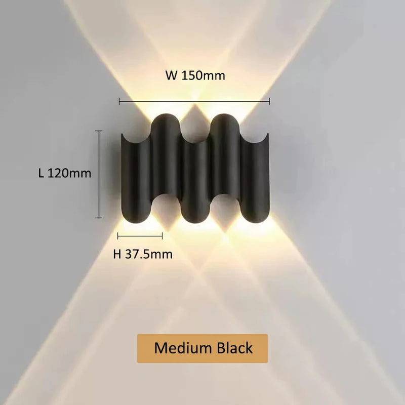 Home Decoration Wall Lamp Up and Down Luminous Wall Light Outdoor Waterproof Garden Lighting TV Background Light Fixture LP-352