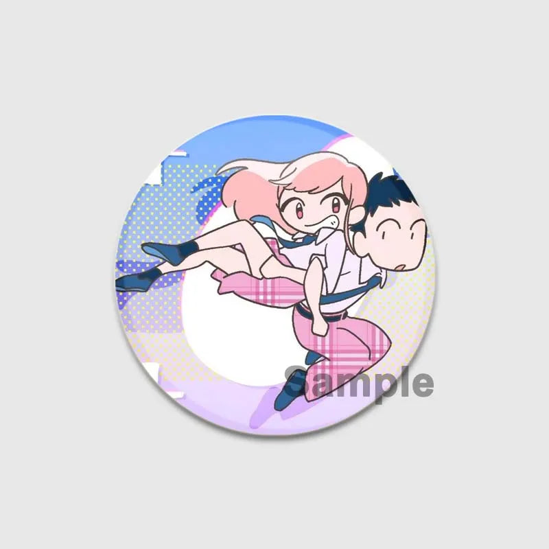 32/44/58mm Anime My Dress-Up Darling Round Pin Cartoon Character Badge Role Play Handmade Tinplate Brooch for Clothes Decoration