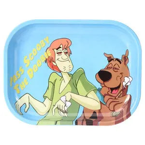 18*14cm Metal Tobacco Rolling Tray Cigarette smoking Accessories Dish Tin Storage Plate Small Roller Container