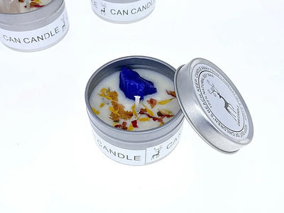 Scented Long Lasting Soy Candles Crystal Stone Dried Flower Fragrance Smokeless   for Home Decorstion  Jar