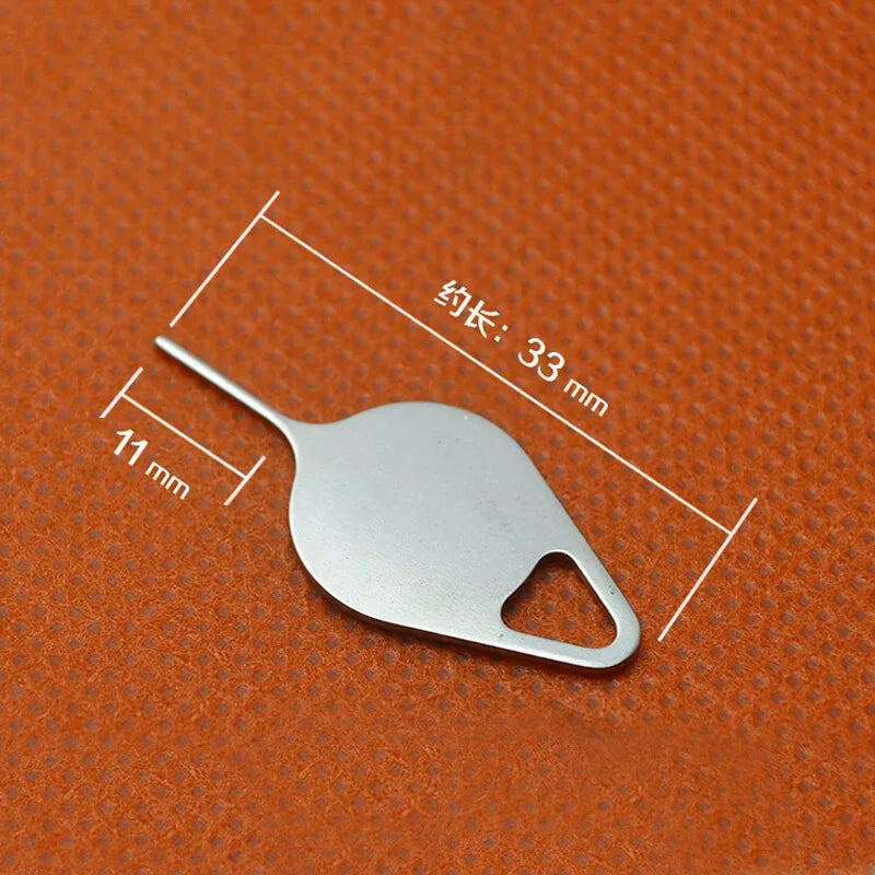 10PCS Sim Card Tray Removal Eject Pin Key Tool Stainless Steel Needle for Smart Phones Smartphone