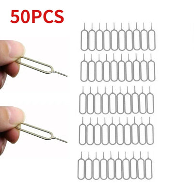 1-100PCS Universal Anti Loss Pin Eject Sim Card Tray Open Pin Needle Key Tool For iPhone 15 Samsung Xiaomi Redmi Huawei