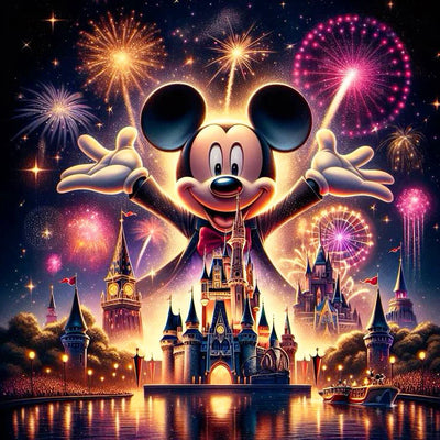 Disney Cartoon Diamond Painting Mickey Mouse 2024 New Collection Craft Kit Mosaic Castle DIY Embroidery Firework Unique Gift