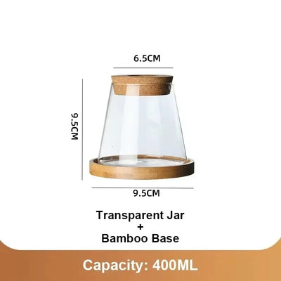 2/1 Pcs Hydroponic Plants Glass Flower Pots Home Decoration Transparent Small Vase Plant Pots With Base Tray Garden Accessories