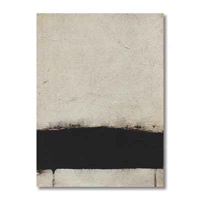 Large Wall Art paintings Beige Black Abstract Oil Painting Textured Paintings Modern Minimalist Art Bedroom Living Room Decor