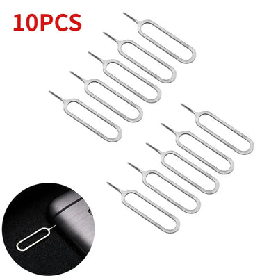 1-100PCS Universal Anti Loss Pin Eject Sim Card Tray Open Pin Needle Key Tool For iPhone 15 Samsung Xiaomi Redmi Huawei