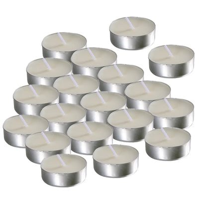 50 Pcs Round Scented Home Candles Accessory Wedding Small Tealight White Smokeless Romantic Paraffin Room