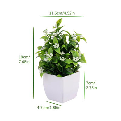 Artificial Plant Tree Window Sill Office Table Desktop Decoration Plastic Garden Fake Plant Potted Home Decor Potted Ornaments