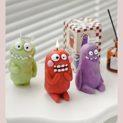 Clay Man Monster Candles Wholesale Funny Aromatherapy Candles Birthday Gift with Handmade Shaped Aromatherapy Candles