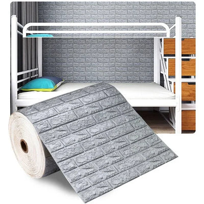 3D Foam Brick Wall Panels Stickers Self Adhesive Waterproof Living Room Wallpaper Wall Decal Home Decor Wallcovering TV Backdrop