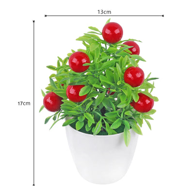 Artificial Plant Tree Window Sill Office Table Desktop Decoration Plastic Garden Fake Plant Potted Home Decor Potted Ornaments