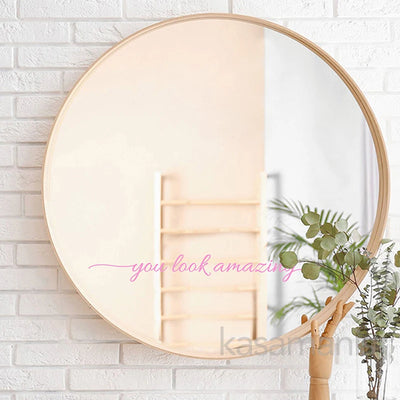 You Look Amazing Mirror Decal Vinyl Decal Bathroom Decor Inspire Motivational Quote Sticker Fitting Room Bedroom Decoration