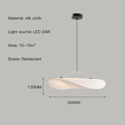 Nordic Wabi Sabi Pendant Lamp for Bedroom Living Dining Home Decoration Designer Scandinavian White Led Hanging Chandelier Light