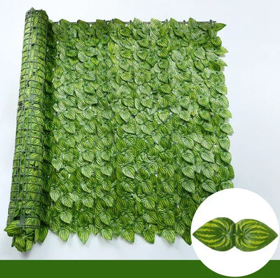 Artificial Ivy Fence Plant Grass Wall Panel Faux Green Leaf Hedge Privacy  Screen Indoor Outdoor Home Garden Balcony Decoration