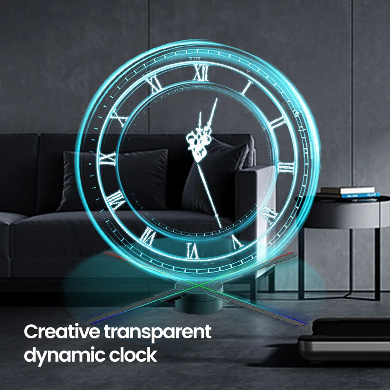 cyberpunk 3d projector led digital large wall clock modern design decoration art big wall clock