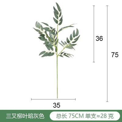 Artificial Green Plant Fake Eucalyptus Leaf Flower Arrangement Accessories Wedding Home Decoration Fake Flowers