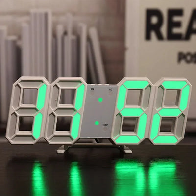 Table 3D LED Alarm Clock Date/Temperature for Home Kitchen Offices Clock Decoration Garden Clocks Wall Clock Times Digital Decor