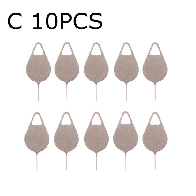 100-1PCS Metal Eject Sim Card Tray Open Pin Key Tool for IPhone 14 13 SamSung Xiaomi Apple IPad Tablet Universal Removal Needle