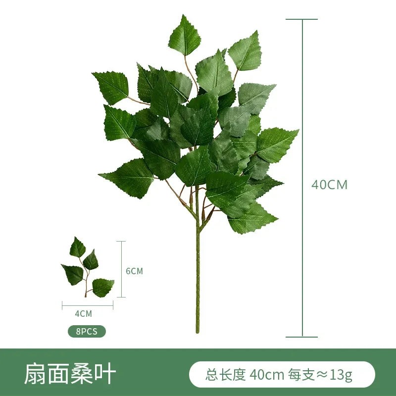 Artificial Green Plant Fake Eucalyptus Leaf Flower Arrangement Accessories Wedding Home Decoration Fake Flowers