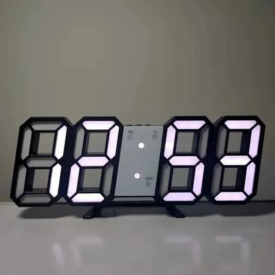 Table 3D LED Alarm Clock Date/Temperature for Home Kitchen Offices Clock Decoration Garden Clocks Wall Clock Times Digital Decor