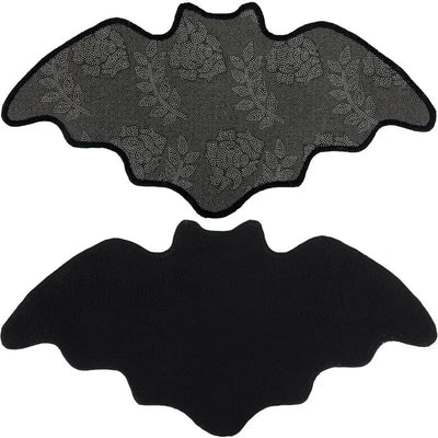 Black Spider Web Halloween Rug Bathroom Rug for Halloween Decor Spooky Gothic Bath Mat Non-Slip Tufted Mat for Front Door Living