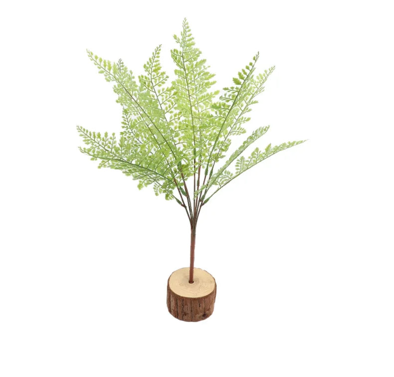 5PCS 45CM Artificial Plants Fake Boston Fern Greenery Outdoor UV Resistant Faux Plastic Plants Garden Porch Window Box Decor