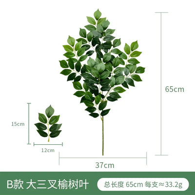 Artificial Green Plant Fake Eucalyptus Leaf Flower Arrangement Accessories Wedding Home Decoration Fake Flowers