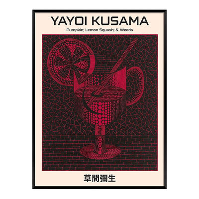 Japanese Minimalist Poster Yayoi Kusama Canvas Paintings Abstract Art Print Wall Art Picture for Living Room Cuadros Home Decor