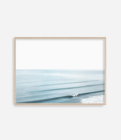 Ocean Waves Sea Skyline Photography Poster Blue Beach Coastal Seascapes Canvas Painting Wall Art for Living Room Home Decor