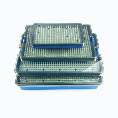 Sterilization tray disinfection case autoclavable box for holding opthalmic dental instrument sterilising