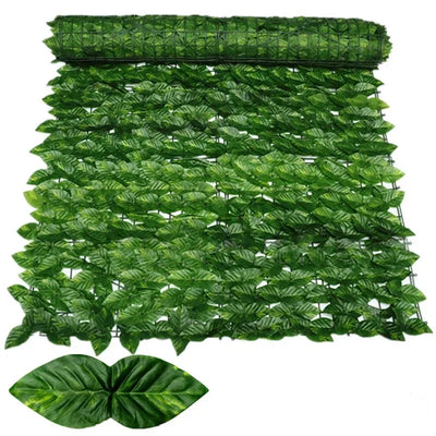 Artificial Ivy Fence Plant Grass Wall Panel Faux Green Leaf Hedge Privacy  Screen Indoor Outdoor Home Garden Balcony Decoration