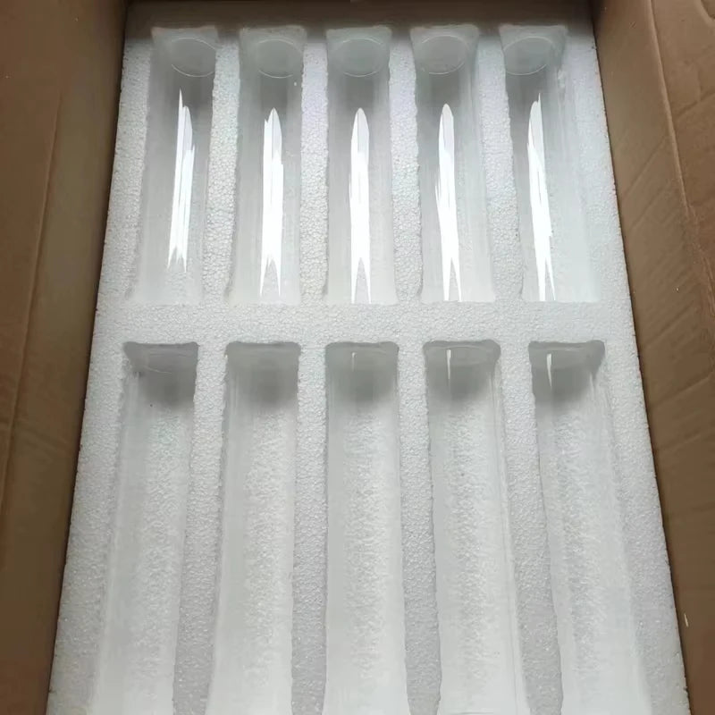 25 cm high glass tube covers for candle holders candlestick, can use real candles 10pcs