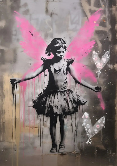 Banksy Graffiti Boy Girl with Balloon on Canvas Posters Prints Pop Street Wall Art Painting for Living Room Home Decor Cuadros