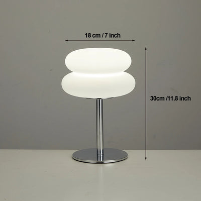 Bedroom bedside lamp creamy style table lamp USB plug tri color dimming living room study atmosphere light