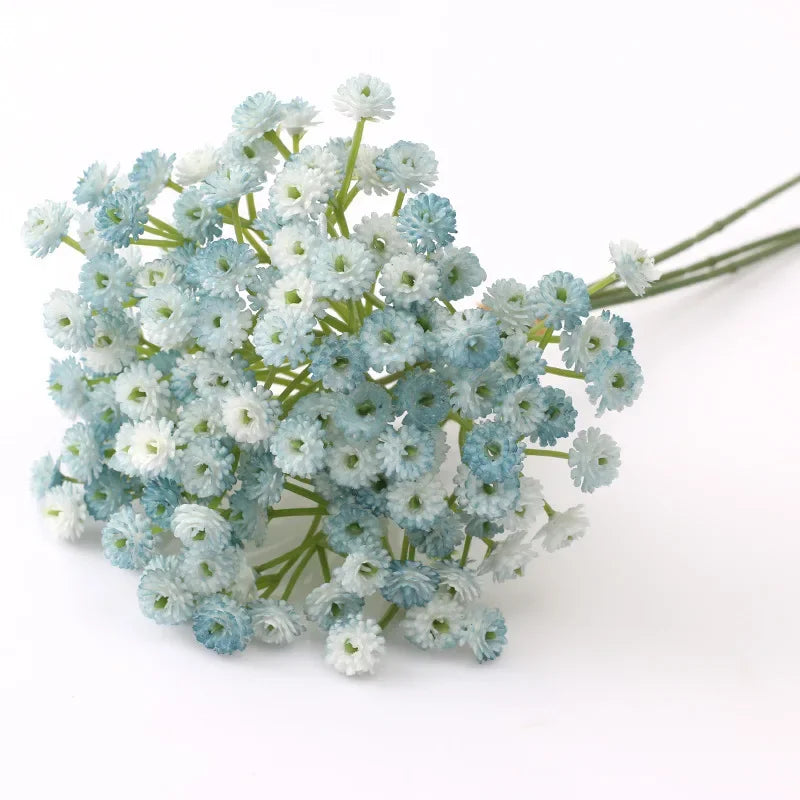 3pcs White Baby Breath Artificial Flowers Fake Gypsophila Faux Plants for Wedding Garland Wreath Crown Flower bonquet DIY Flores