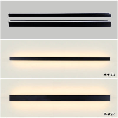 Long Strip Wall Lamp Porch Light Outdoor Lighting Modern Style Waterproof IP65 Cold Warm Neutral  Garden Door Courtyard Balcony