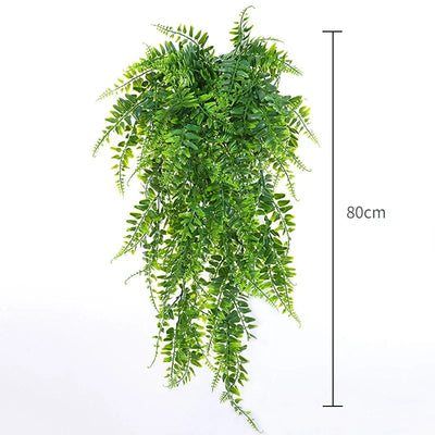 90cm Artificial Plant Vine Home Decoration Hanging Plastic Leaf Grass Garland Outdoor Wedding Party Decorations Fake Rattan Ivy