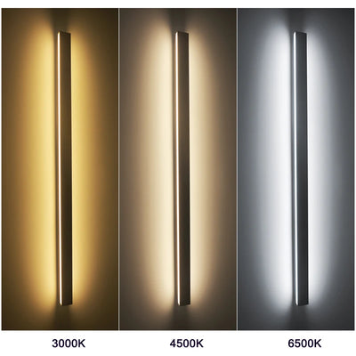 Long Strip Wall Lamp Porch Light Outdoor Lighting Modern Style Waterproof IP65 Cold Warm Neutral  Garden Door Courtyard Balcony