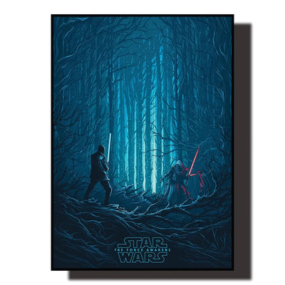 Star Wars Canvas Decorative Painting  Movie Art Mural Retro Poster Modern Home Wall Decoration Gift and Printing Aesthetic