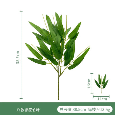 Artificial Green Plant Fake Eucalyptus Leaf Flower Arrangement Accessories Wedding Home Decoration Fake Flowers