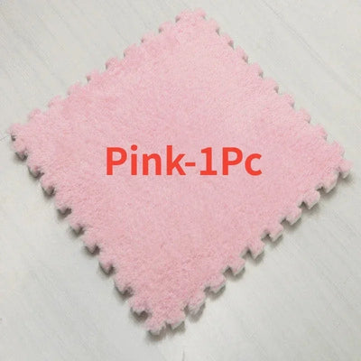 30x30cm Plush Puzzle Foam Floor Mat Creative Fashion Carpet Square Interlocking Carpet Fluffy Area Rugs