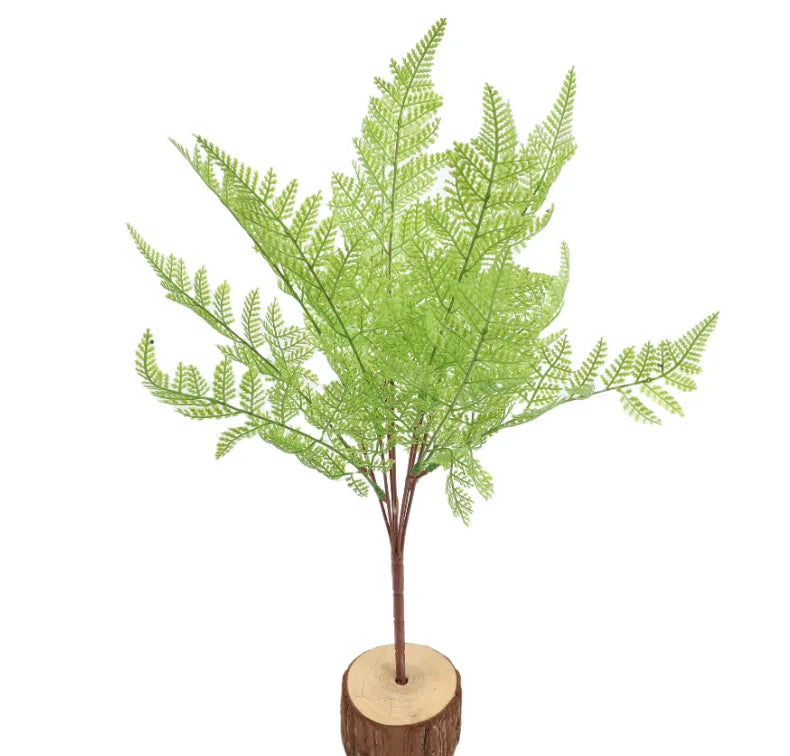 5PCS 45CM Artificial Plants Fake Boston Fern Greenery Outdoor UV Resistant Faux Plastic Plants Garden Porch Window Box Decor