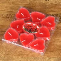 Heart-Shaped Scented Tea Candles Set Wedding Supplies Romantic Decor Creative Love Candle Marriage Proposals Birthday Gift