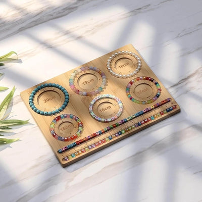 Convenient Bead Mat Tray Wood Bead Board for Jewelry Making Beading Tray DIY Craft Essential Tool for Jewelry Crafters