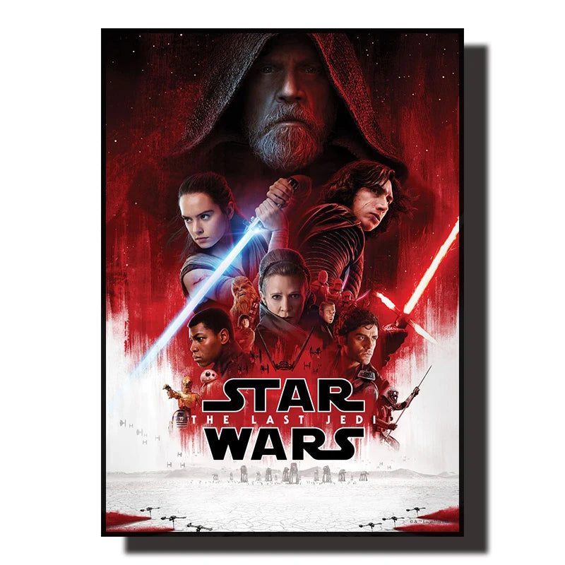 Star Wars Canvas Decorative Painting  Movie Art Mural Retro Poster Modern Home Wall Decoration Gift and Printing Aesthetic