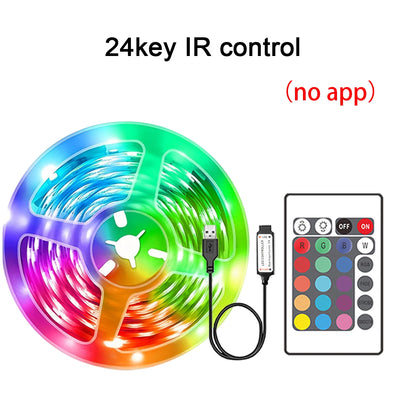 RGB Led Strip Lights 5m 10m 20m 30m Led Room Light with APP Control Flexible Ribbon Luces Led Tape for Room Bedroom Decoration