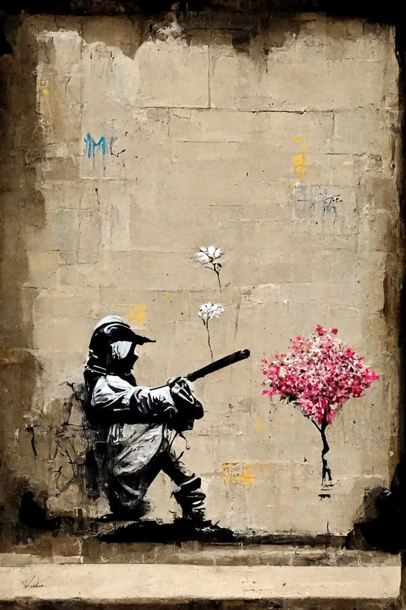 Banksy Graffiti Boy Girl with Balloon on Canvas Posters Prints Pop Street Wall Art Painting for Living Room Home Decor Cuadros