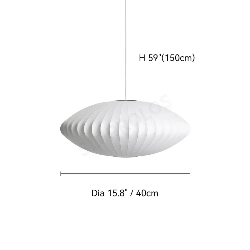 Denmark Designer Silk LED Pendant Lamp Living Room Hotel Hall Restaurant Hanglamp Home Decoration Lighting Factory Direct Sales