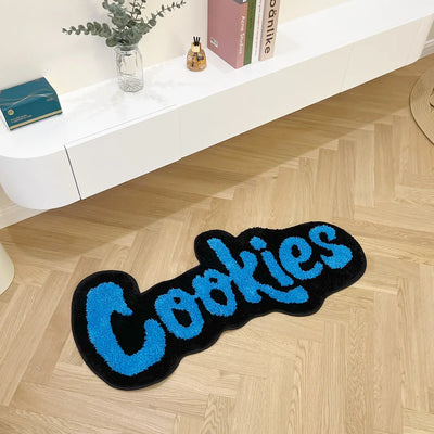 Handmade Cookies Rug for Kids Room Tufted Carpet Mat Soft Plush Children Gift Room Decoration